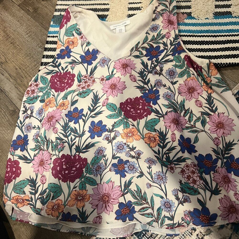 Tabitha Webb‎ floral tank top M